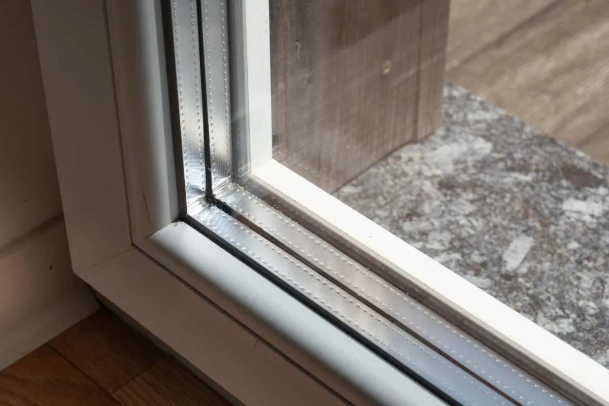 Window frame and insulated glass detail